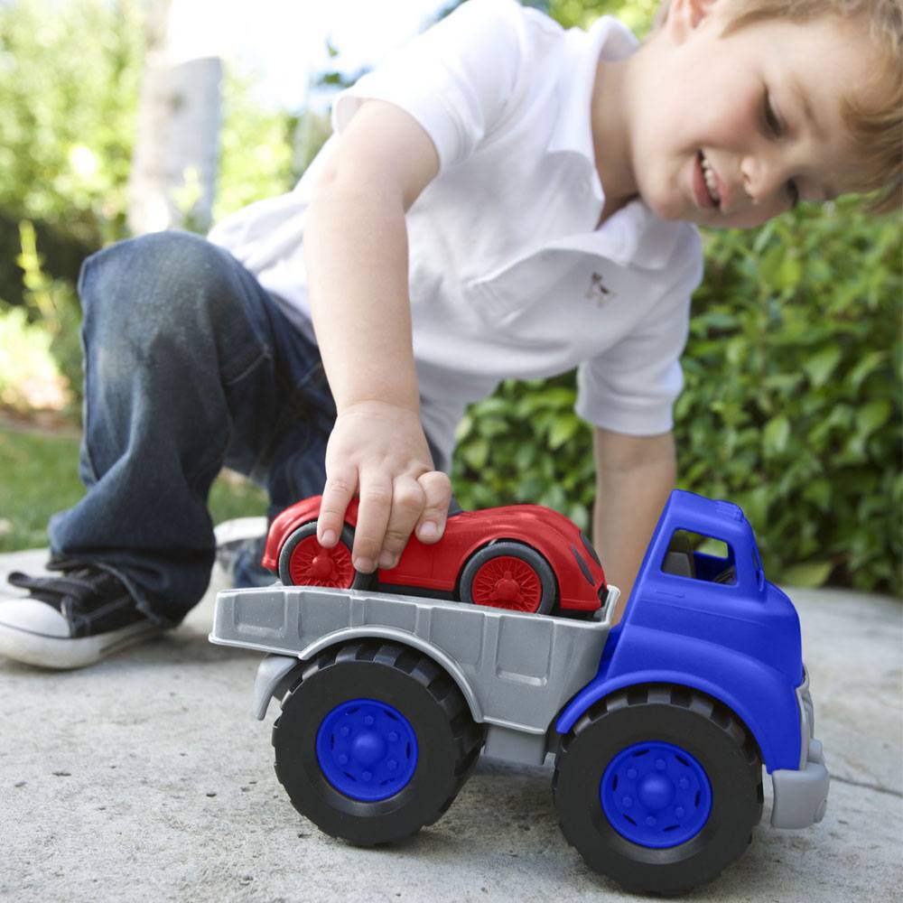 Flatbed Truck with Race Car