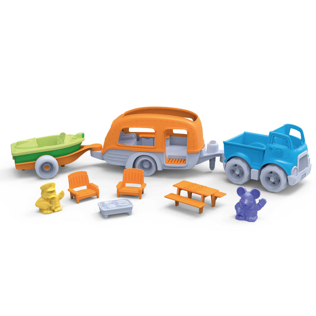 Green Toys - Toy Camper Van | Bigjigs Toys