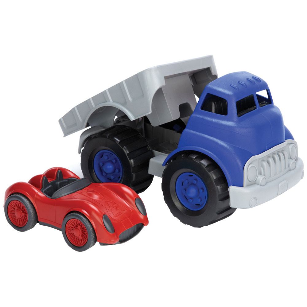 Flatbed Truck with Race Car